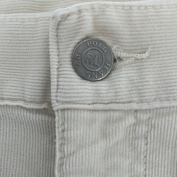 Polo Jeans Co Ralph Lauren Corduroy Cargo Skirt Women’s 12 Ivory Utility - Picture 2 of 9